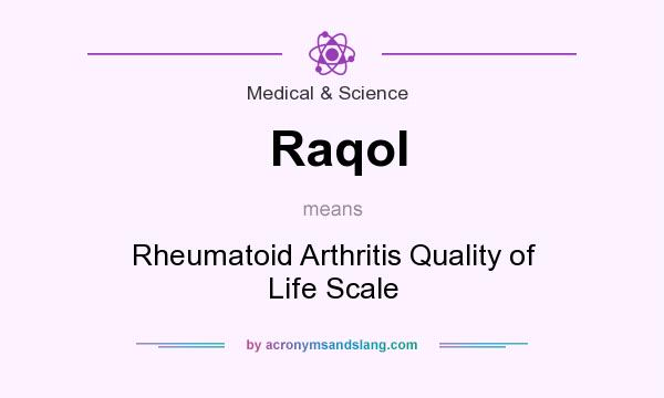 What does Raqol mean? It stands for Rheumatoid Arthritis Quality of Life Scale