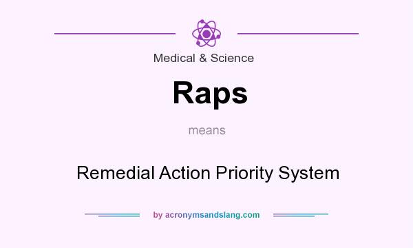 What does Raps mean? It stands for Remedial Action Priority System