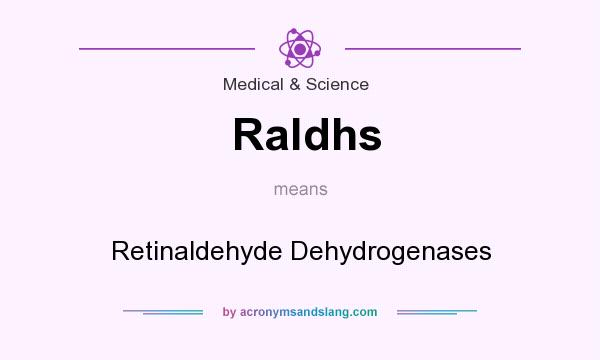 What does Raldhs mean? It stands for Retinaldehyde Dehydrogenases