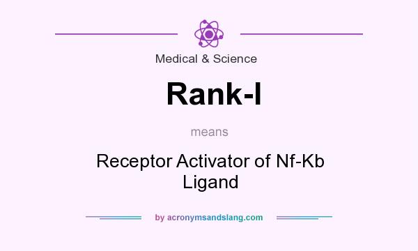 What does Rank-l mean? It stands for Receptor Activator of Nf-Kb Ligand