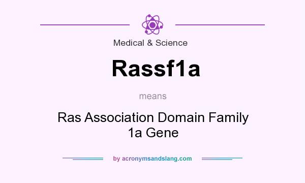 What does Rassf1a mean? It stands for Ras Association Domain Family 1a Gene