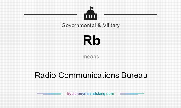 What does Rb mean? It stands for Radio-Communications Bureau