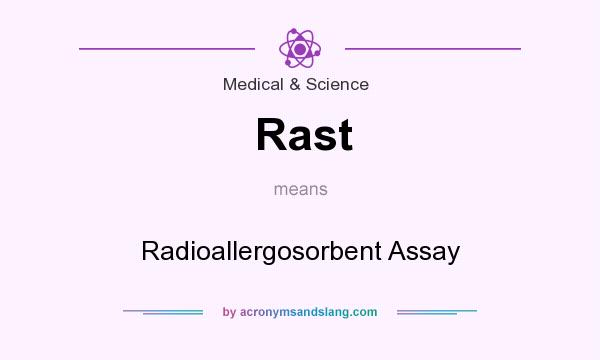 What does Rast mean? It stands for Radioallergosorbent Assay