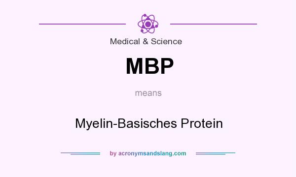 What does MBP mean? It stands for Myelin-Basisches Protein