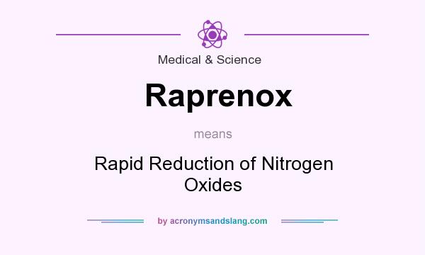 What does Raprenox mean? It stands for Rapid Reduction of Nitrogen Oxides