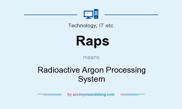 What does Raps mean? It stands for Radioactive Argon Processing System