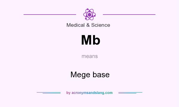 What does Mb mean? It stands for Mege base
