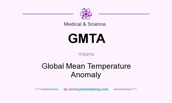 What does GMTA mean? It stands for Global Mean Temperature Anomaly