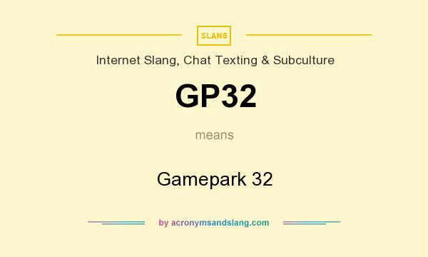 What does GP32 mean? It stands for Gamepark 32
