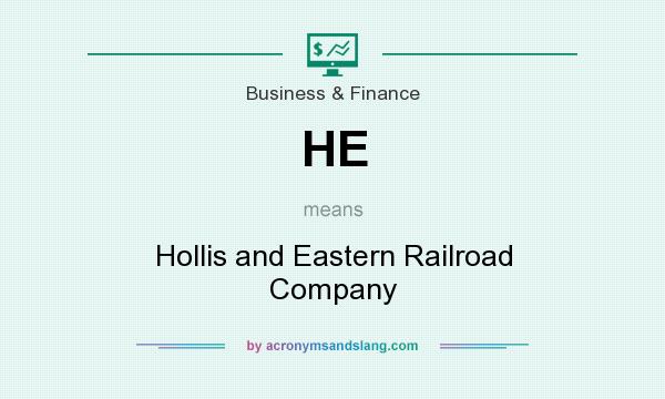 What does HE mean? It stands for Hollis and Eastern Railroad Company