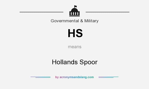 What does HS mean? It stands for Hollands Spoor