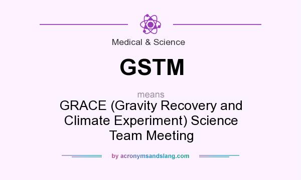 What does GSTM mean? It stands for GRACE (Gravity Recovery and Climate Experiment) Science Team Meeting