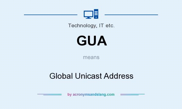 What does GUA mean? It stands for Global Unicast Address