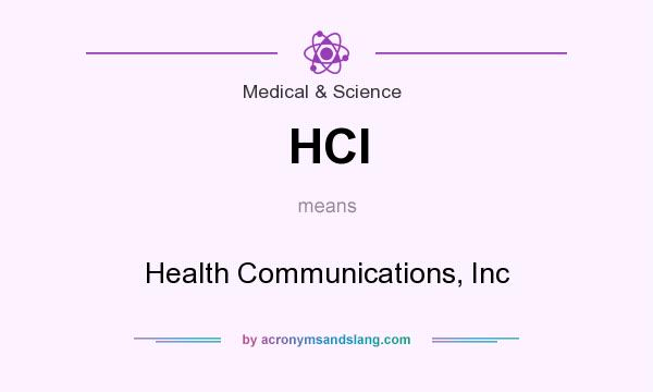 What does HCI mean? It stands for Health Communications, Inc