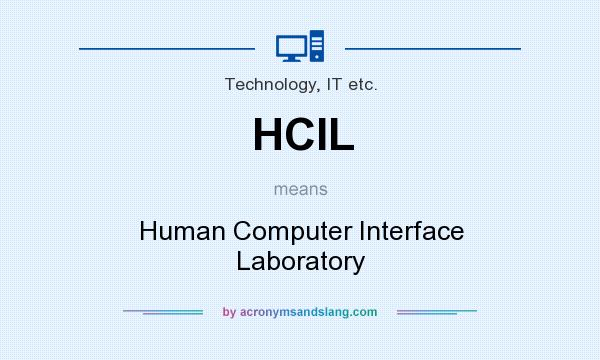 What does HCIL mean? It stands for Human Computer Interface Laboratory