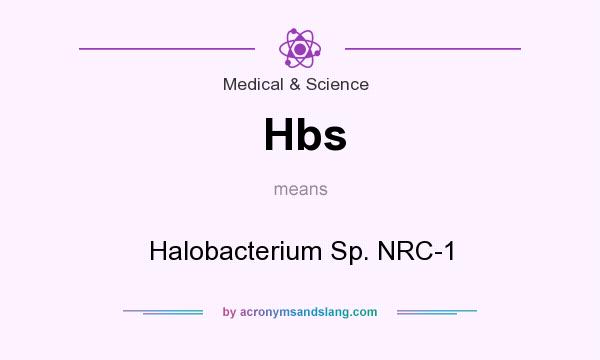 What does Hbs mean? It stands for Halobacterium Sp. NRC-1