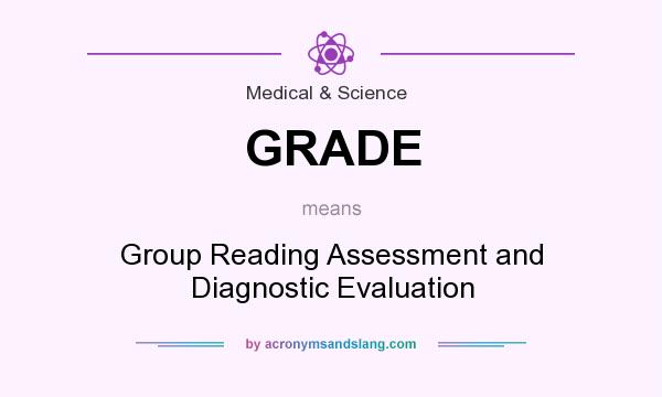 What does GRADE mean? It stands for Group Reading Assessment and Diagnostic Evaluation