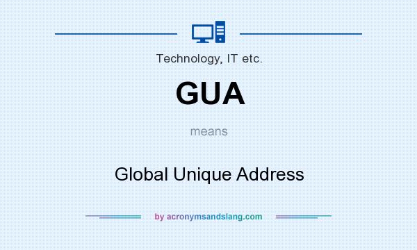 What does GUA mean? It stands for Global Unique Address