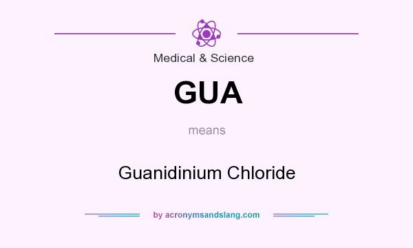 What does GUA mean? It stands for Guanidinium Chloride