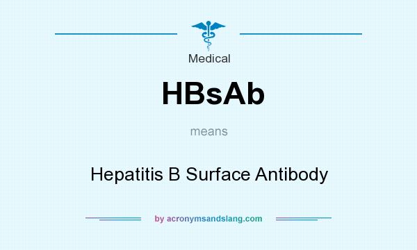What does HBsAb mean? It stands for Hepatitis B Surface Antibody