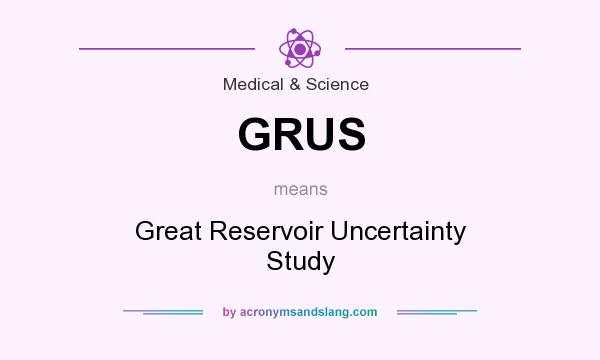 What does GRUS mean? It stands for Great Reservoir Uncertainty Study