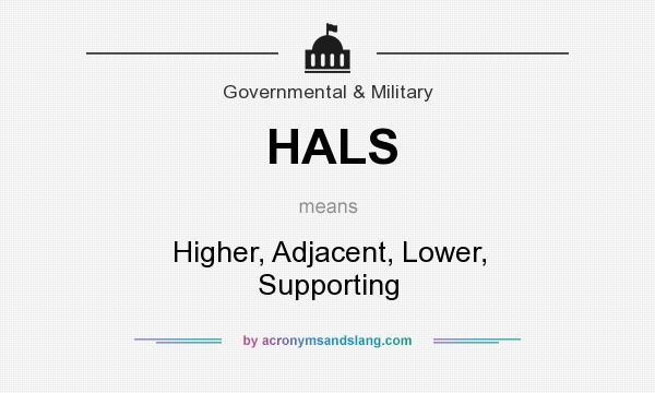 What does HALS mean? It stands for Higher, Adjacent, Lower, Supporting