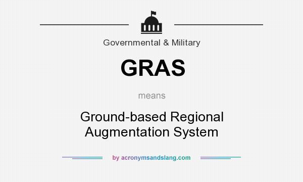 What does GRAS mean? It stands for Ground-based Regional Augmentation System