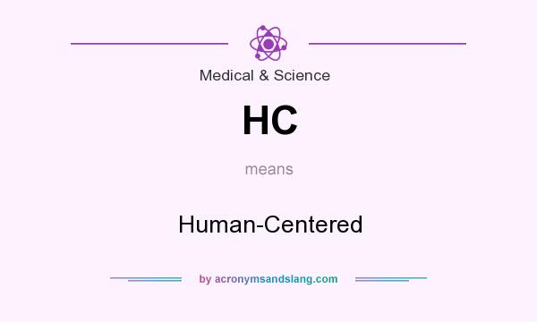 What does HC mean? It stands for Human-Centered