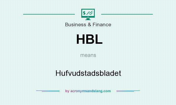 What does HBL mean? It stands for Hufvudstadsbladet