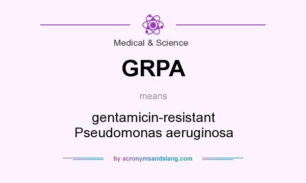 What does GRPA mean? It stands for gentamicin-resistant Pseudomonas aeruginosa