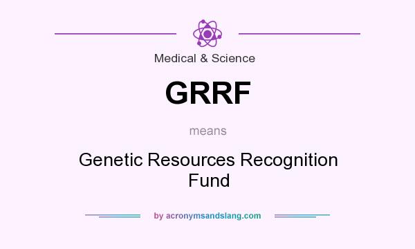 What does GRRF mean? It stands for Genetic Resources Recognition Fund