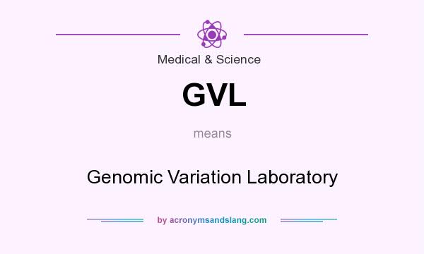 What does GVL mean? It stands for Genomic Variation Laboratory