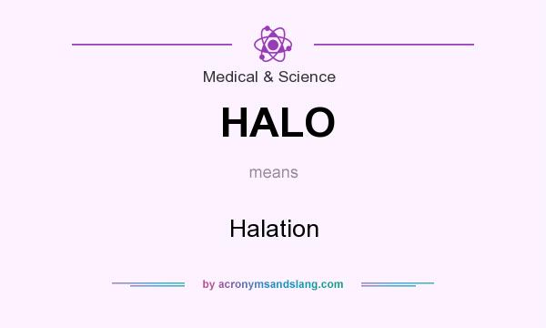 What does HALO mean? It stands for Halation