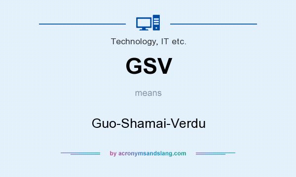 What does GSV mean? It stands for Guo-Shamai-Verdu