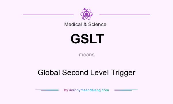 What does GSLT mean? It stands for Global Second Level Trigger