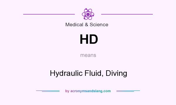 What does HD mean? It stands for Hydraulic Fluid, Diving