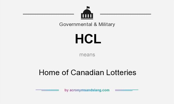 What does HCL mean? It stands for Home of Canadian Lotteries