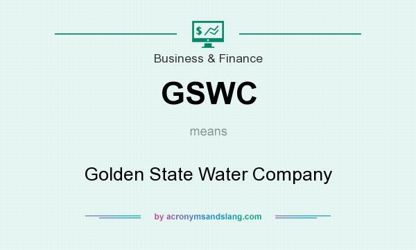 What does GSWC mean? It stands for Golden State Water Company