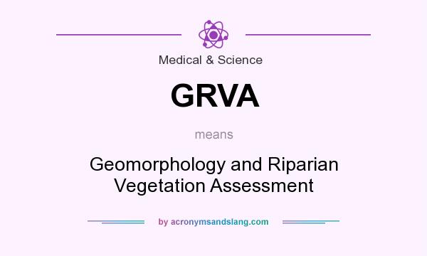 What does GRVA mean? It stands for Geomorphology and Riparian Vegetation Assessment