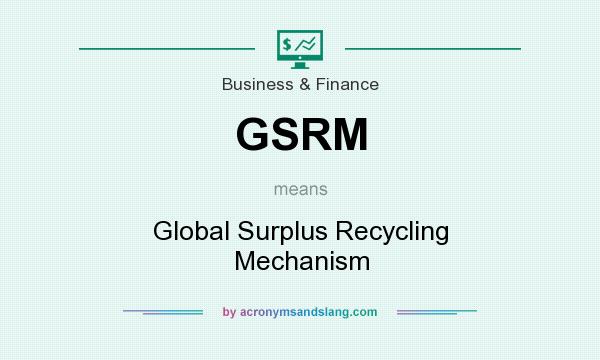 What does GSRM mean? It stands for Global Surplus Recycling Mechanism