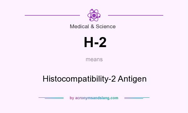 What does H-2 mean? It stands for Histocompatibility-2 Antigen