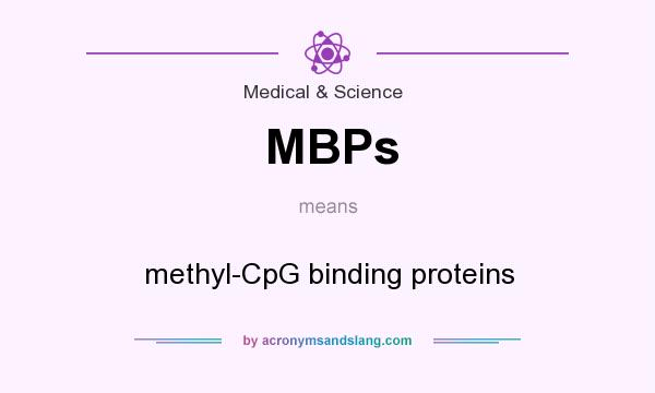 What does MBPs mean? It stands for methyl-CpG binding proteins