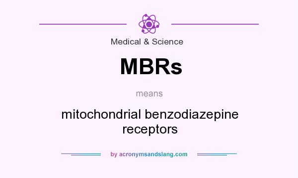 What does MBRs mean? It stands for mitochondrial benzodiazepine receptors