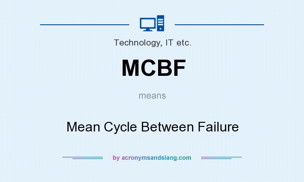 What does MCBF mean? It stands for Mean Cycle Between Failure