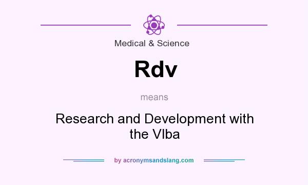 What does Rdv mean? It stands for Research and Development with the Vlba