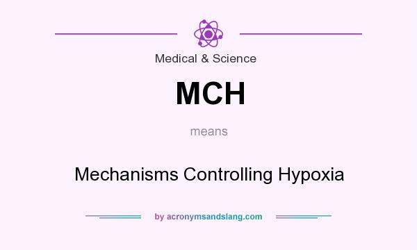What does MCH mean? It stands for Mechanisms Controlling Hypoxia