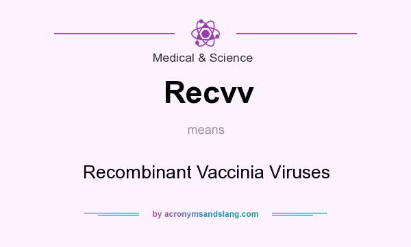 What does Recvv mean? It stands for Recombinant Vaccinia Viruses