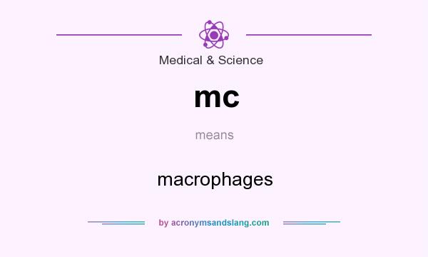 What does mc mean? It stands for macrophages