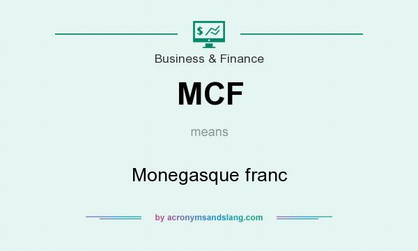 What does MCF mean? It stands for Monegasque franc