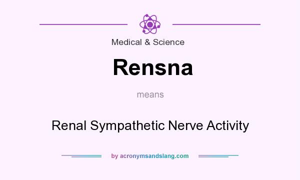 What does Rensna mean? It stands for Renal Sympathetic Nerve Activity